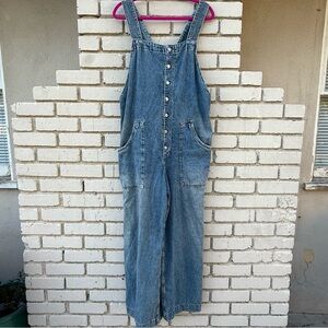 We The Free Crossback Denim Overalls - Size XL